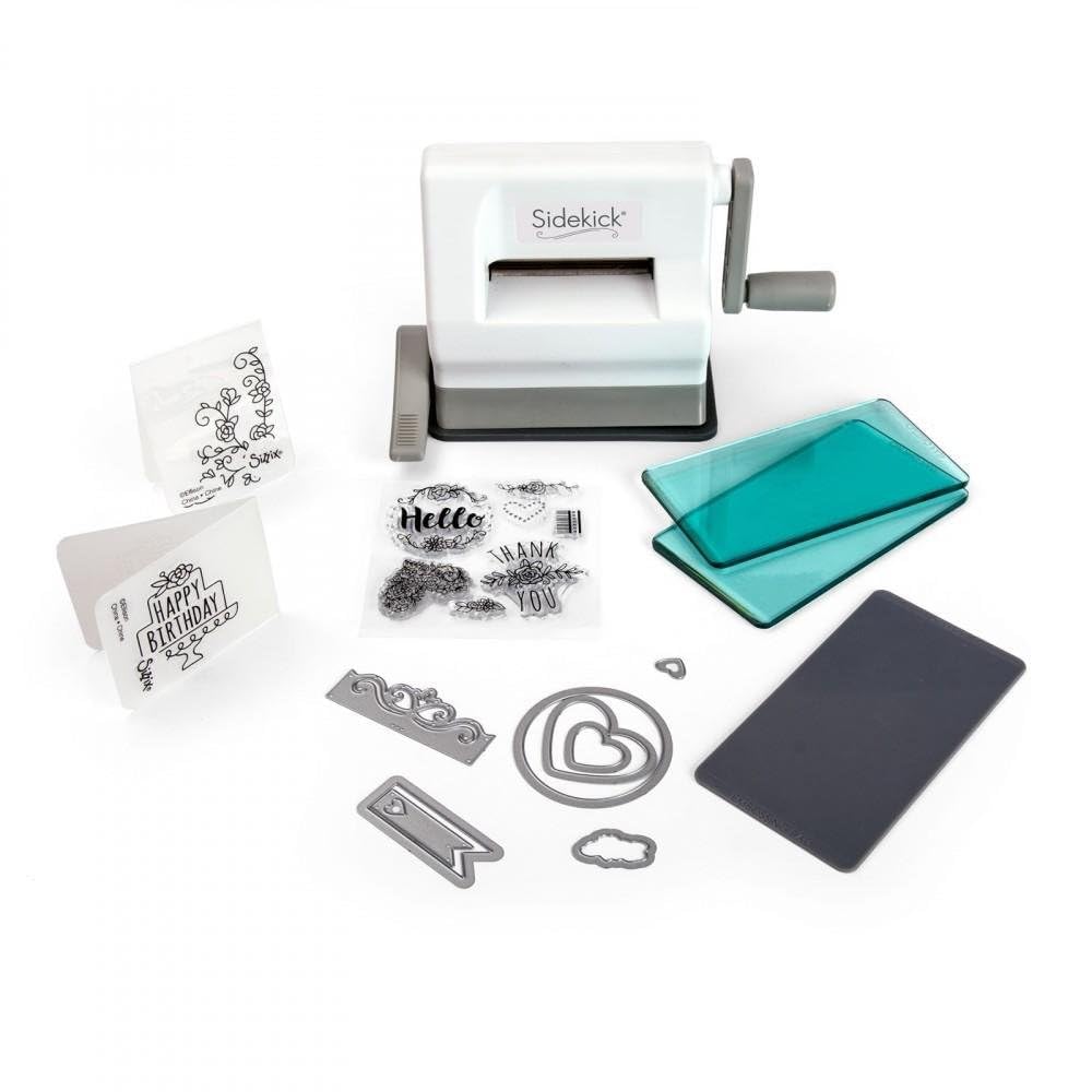 Sizzix 661770 Sidekick Starter Kit - White and Gray with Aqua